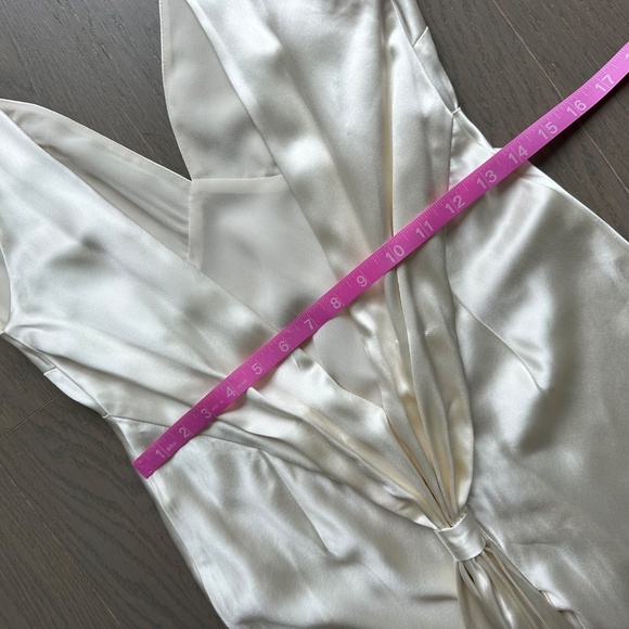 Reformation Margot Wedding Dress Gown Silk Satin Ivory Mermaid Train With Tags 0 - Picture 14 of 16